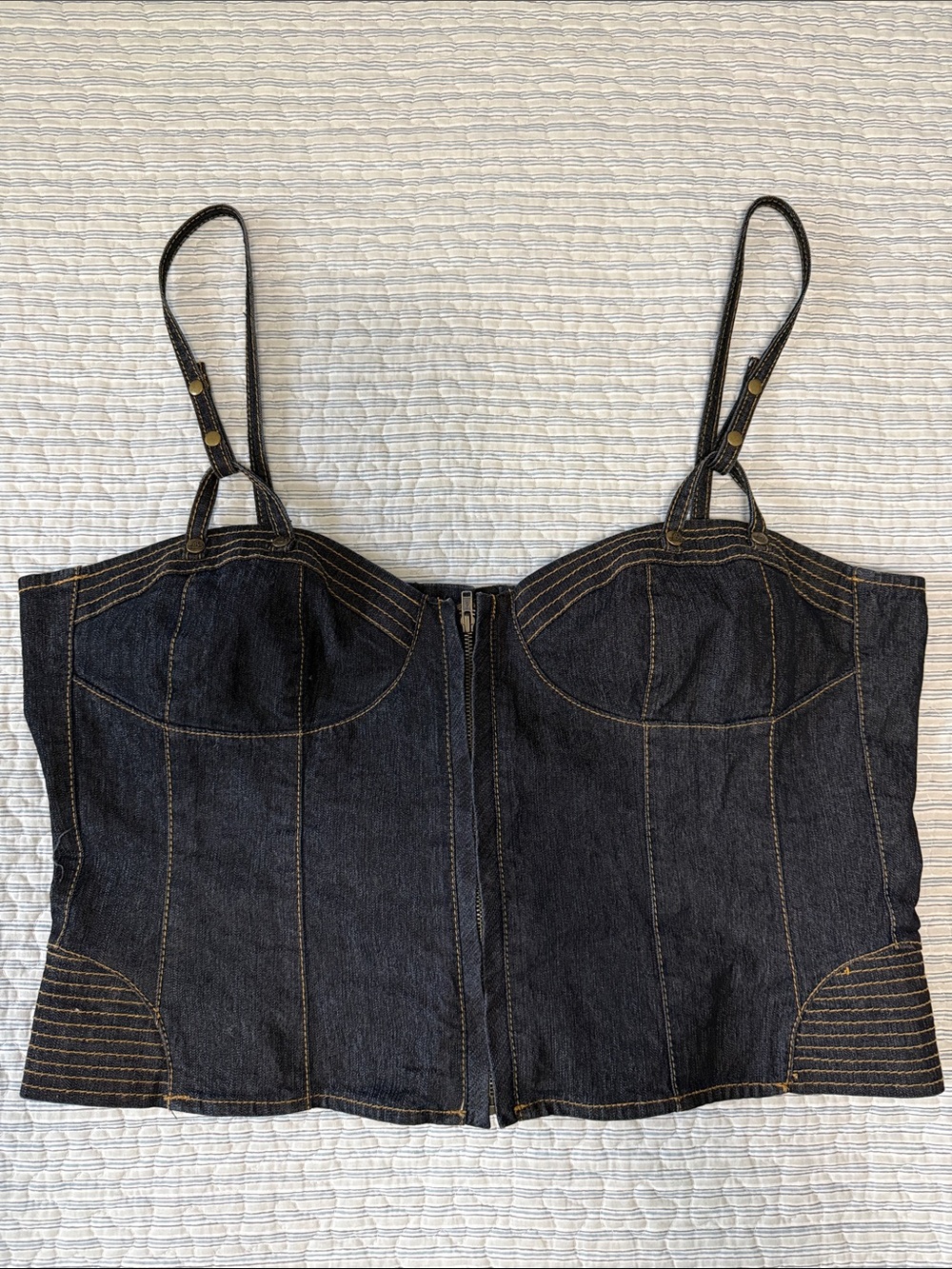 Vintage 90’s Y2K Adjustable Strap Bustier